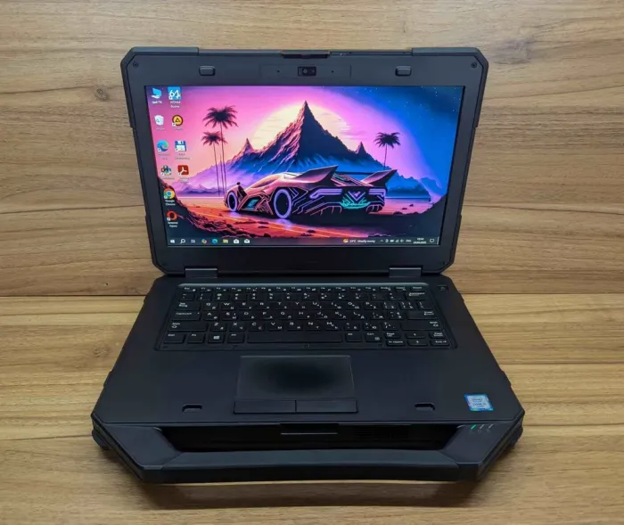 Захищений ноутбук Dell Latitude 14 Rugged 5414 / 14" (1920x1080) IPS / Intel Core i5-6300U (2 (4) ядра по 2.4 - 3.0 GHz) / 8 GB DDR4 / 256 GB SSD / Intel HD Graphics 520 / HDMI / Windows 10 б/в - зображення 2
