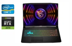 Ігровий ноутбук MSI Crosshair 16 HX / 16" (1920x1200) IPS / Intel Core i7-13620H (10 (16) ядер по 3,6 - 4,9 ГГц) / 16 ГБ DDR5 / 1000 ГБ SSD / nVidia GeForce RTX 4070, 8 ГБ GDDR6, 128-bit / WebCam / HDMI б/в