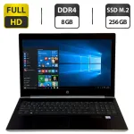 Ноутбук Б-клас HP ProBook 450 G5 / 15.6" (1920x1080) IPS / Intel Core i5-8250U (4 (8) ядра по 1.6 - 3.4 GHz) / 8 GB DDR4 / 256 GB SSD M.2 / Intel UHD Graphics 620 / WebCam / LTE / Windows 10 Pro б/в