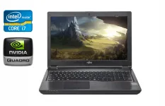 Мобільна робоча станція Б-клас Fujitsu Celsius H780 / 15.6" (1920x1080) IPS / Intel Core i7-8750H (6 (12) ядер по 2.2 - 4.1 GHz) / 16 GB DDR4 / 512 GB SSD / nVidia Quadro P600, 4 GB GDDR5, 128-bit / WebCam / USB Type-C / HDMI б/в