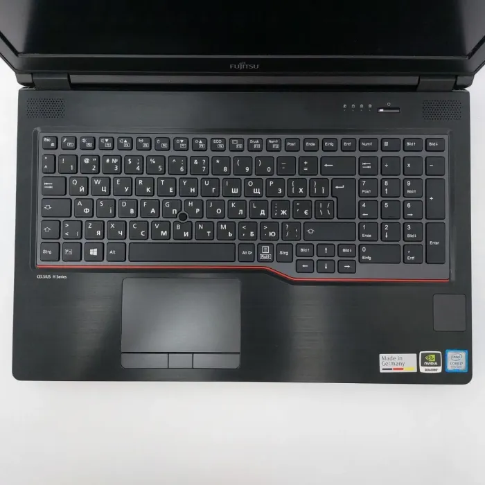 Мобільна робоча станція Fujitsu Celsius H780 / 15,6" (1920x1080) IPS / Intel Core i7-8750H (6 (12) ядер по 2.2 - 4.1 GHz) / 32 GB DDR4 / 512 GB SSD / nVidia Quadro P600, 4 GB GDDR5, 128-bit / WebCam б/в - зображення 4