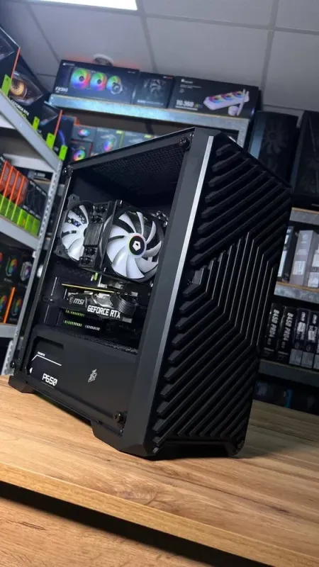 Збірка під замовлення: ігровий ПК 1stPlayer Trilobite T5 Black Tower / AMD Ryzen 7 5700X (8 (16) ядер по 3.4 - 4.6 GHz) / 32 GB DDR4 / 1000 GB SSD M.2 / nVidia GeForce RTX 3070, 8 GB GDDR6, 256-bit / 650W б/в - зображення 5