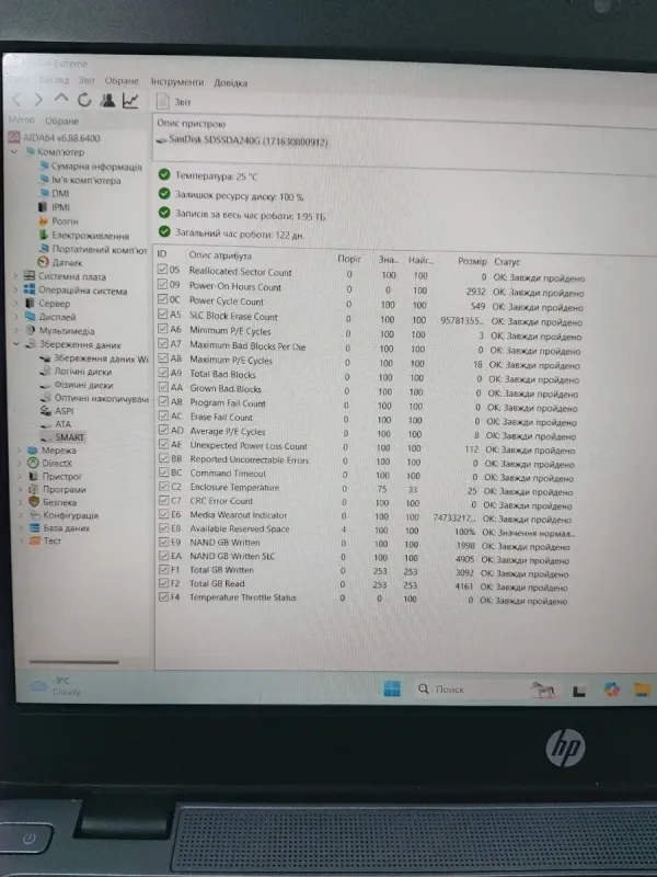 Нетбук HP EliteBook 820 G2 / 12.5" (1920x1080) TN / Intel Core i5-5200U (2 (4) ядра по 2.2 - 2.7 GHz) / 8 GB DDR3 / 240 GB SSD / Intel HD Graphics 5500 / WebCam б/в - зображення 7