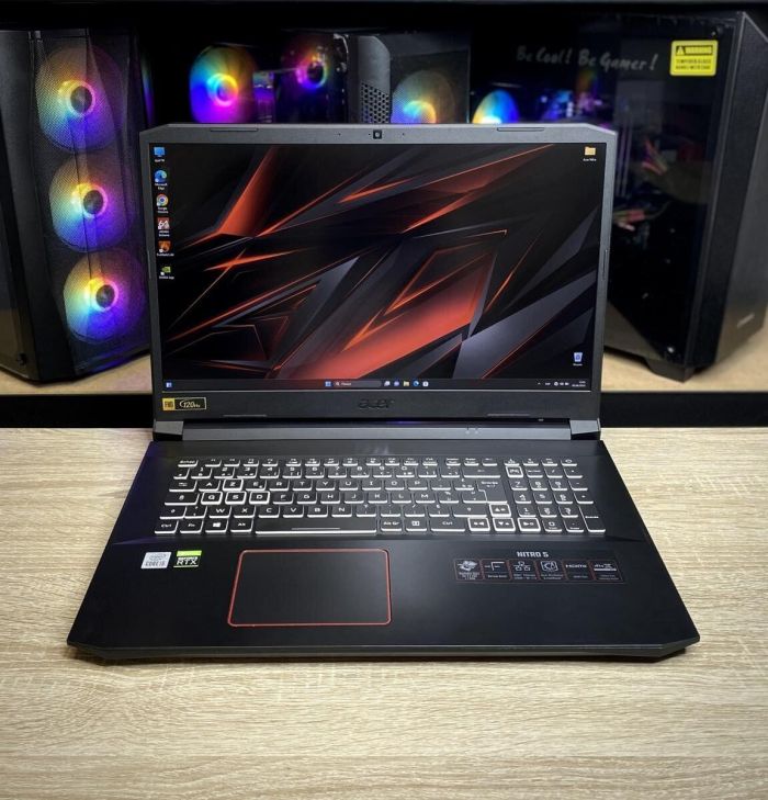 Ігровий ноутбук Acer Nitro 5 / 17.3" (1920x1080) IPS / Intel Core i5-10300H (4 (8) ядра по 2.5 - 4.5 GHz) / 16 GB DDR4 / 512 GB SSD / nVidia GeForce RTX 3060, 6 GB GDDR6, 192-bit / WebCam б/в - зображення 2
