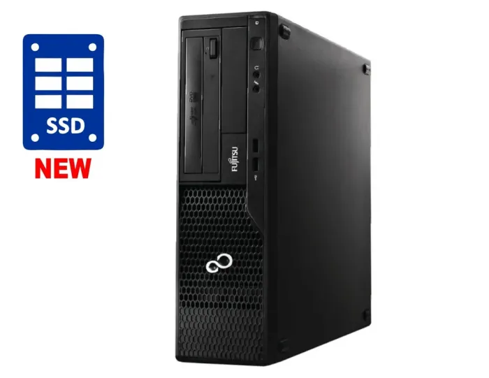 ПК Fujitsu Esprimo E510 E85+ SFF / Intel Core i3-3220 (2 (4) ядра по 3.3 GHz) / 8 GB DDR3 / 120 GB SSD NEW / Intel HD Graphics 2500 / DVD-ROM б/в - зображення 1