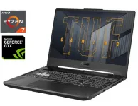 Ігровий ноутбук Asus TUF Gaming A15 FA506IU-MS73 / 15.6" (1920x1080) IPS / AMD Ryzen 7 4800H (8 (16) ядер по 2.9 - 4.2 GHz) / 16 GB DDR4 / 480 GB SSD / nVidia GeForce GTX 1660 Ti, 6 GB GDDR6, 192-bit / WebCam б/в