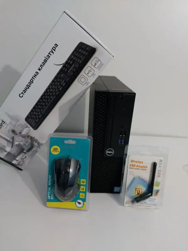 Комп'ютер Dell OptiPlex 3050 SFF / Intel Core i5-7500 (4 ядра по 3,4 - 3,8 ГГц) / 16 ГБ DDR4 / 512 ГБ SSD / Intel HD Graphics 630 / DVD-ROM б/в - зображення 5