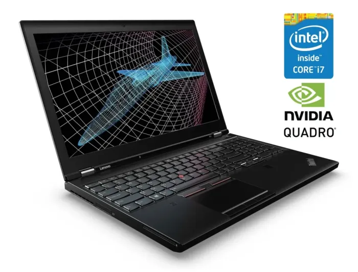 Мобільна робоча станція Lenovo Thinkpad P51 / 15.6" (1920x1080) IPS / Intel Core i7-7820HQ (4 (8) ядра по 2.9 - 3.9 GHz) / 16 GB DDR4 / 512 GB SSD / nVidia Quadro M2200, 4 GB GDDR5, 128-bit / WebCam б/в - зображення 1