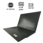 Ноутбук Fujitsu LifeBook E5510 / 15.6" (1920x1080) IPS / Intel Core i5-10210U (4 (8) ядра по 1.6 - 4.2 GHz) / 16 GB DDR4 / 240 GB SSD / Intel UHD Graphics / WebCam б/в
