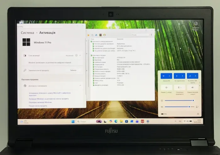 Мобільна робоча станція Б-класу Fujitsu Celsius H780 / 15.6" (1920x1080) IPS / Intel Core i7-8750H (6 (12) ядер по 2.2 - 4.1 GHz) / 32 GB DDR4 / 512 GB SSD / nVidia Quadro P2000, 4 GB GDDR5, 128-bit / WebCam / Win 10 Pro б/в - зображення 10