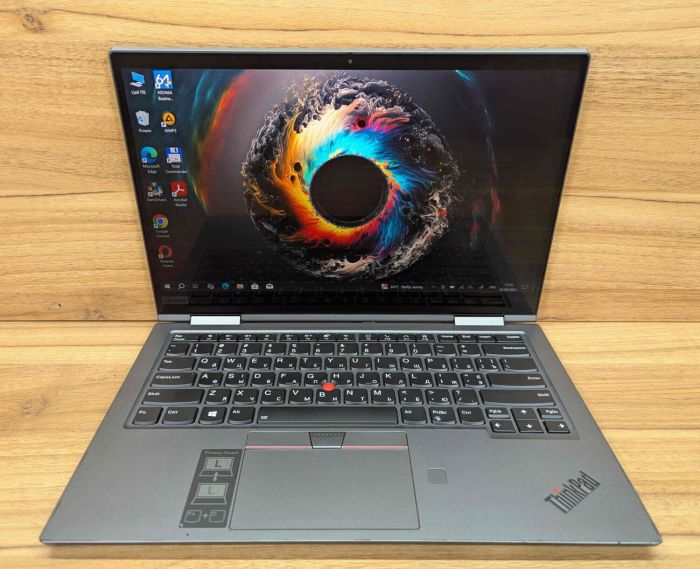 Ноутбук-трансформер Lenovo ThinkPad X1 Yoga Gen 5 / 14" (1920x1080) IPS Touch / Intel Core i5-10210U (4 (8) ядра по 1.6 - 4.2 GHz) / 16 GB DDR4 / 256 GB SSD / Intel UHD Graphics / WebCam / TouchID / Windows 10 б/в - зображення 2