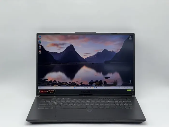 Ігровий ноутбук Asus TUF A17 FA707XU / 17.3" (1920x1080) IPS / AMD Ryzen 9 7940HS (8 (16) ядер по 4.0 - 5.2 GHz) / 32 GB DDR5 / 480 GB SSD / nVidia GeForce RTX 4050, 6 GB GDDR6, 96-bit / WebCam б/в - зображення 2