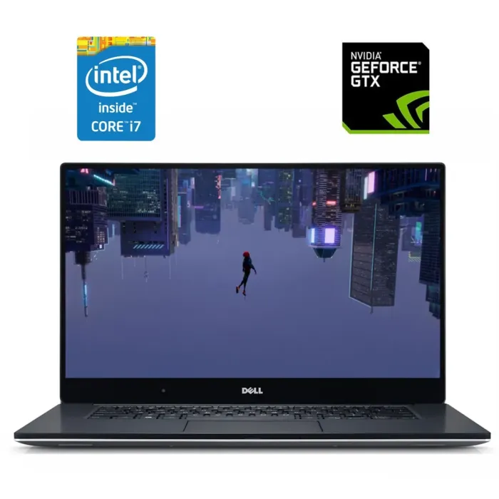 Ігровий ноутбук Б-класу Dell XPS 15 9550 / 15.6" (3840x2160) IPS Touch / Intel Core i7-6700HQ (4 (8) ядра по 2,6 - 3,5 ГГц) / 8 ГБ DDR4 / 256 ГБ SSD NVMe / nVidia GeForce GTX 960M, 2 ГБ GDDR5, 128-біт б/в - зображення 1