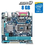 Комплект: материнська плата Gigabyte GA-H61N-D2V / LGA1155 / Intel Core i5-2300 (4 ядра по 2.8 - 3.1 GHz) / 8 GB DDR3 / Intel HD Graphics 2000 + Кулер б/в
