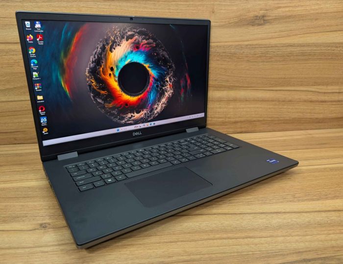 Мобільна робоча станція Dell Precision 7770 / 17,3" (1920x1080) IPS / Intel Core i9-12950HX (16 (24) ядер по 3,6 - 5,0 ГГц) / 64 ГБ DDR5 / 1000 ГБ SSD / nVidia RTX A4500, 16 ГБ GDDR6, 256-біт / WebCam / Windows 11 б/в - зображення 4