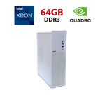 Робоча станція 2E 2E-V90W-400 Tower / Intel Xeon E5-2660 v4 (14 (28) ядер по 2,0 - 3,2 ГГц) / 64 ГБ DDR4 / 256 ГБ SSD NVMe / nVidia RTX A400, 4 ГБ GDDR6, 64-біт / Win 10 без ліцензії б/в