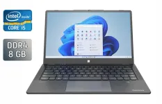 Ноутбук Gateway GWTC51427-BK / 14" (1920x1080) IPS / Intel Core i5-1235U (10 (12) ядер по 3.3 - 4.4 GHz) / 8 GB DDR4 / 240 GB SSD / Intel Iris Xe Graphics / WebCam / TouchID / Windows 11 б/в