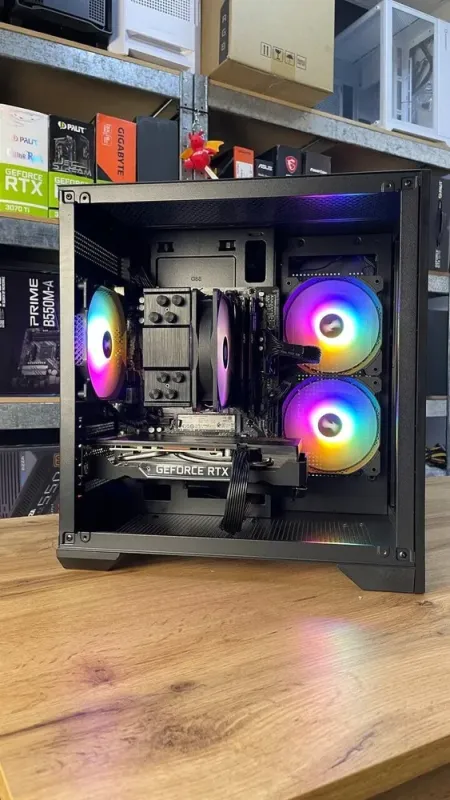 Збірка під замовлення: ігровий GameMax Infinity Mini Tower / AMD Ryzen 5 3600 (6 (12) ядер по 3.6 - 4.2 GHz) / 16 GB DDR4 / 1000 GB SSD M.2 / nVidia GeForce RTX 2060, 12 GB GDDR6, 192-bit / HDMI / 650W - зображення 4