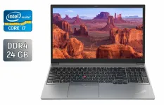 Ультрабук Б-клас Lenovo ThinkPad E15 Gen4 / 15.6" (1920x1080) IPS / Intel Core i7-1255U (10 (12) ядер по 3.5 - 4.7 GHz) / 24 GB DDR4 / 512 GB SSD / Intel Iris Xe Graphics / WebCam / Windows 10 б/в