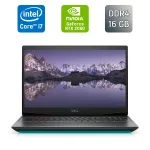 Ігровий ноутбук Dell G5 5500 / 15,6" (1920x1080) IPS / Intel Core i7-10750H (6 (12) ядер по 2,6 - 5,0 ГГц) / 16 ГБ DDR4 / 512 ГБ SSD / nVidia GeForce RTX 2060, 6 ГБ GDDR6, 192-біт / Веб-камера / Windows 10 б/в