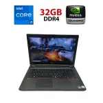 Мобільна робоча станція Fujitsu Celsius H780 / 15,6" (1920x1080) IPS / Intel Core i7-8750H (6 (12) ядер по 2.2 - 4.1 GHz) / 32 GB DDR4 / 512 GB SSD / nVidia Quadro P600, 4 GB GDDR5, 128-bit / WebCam б/в