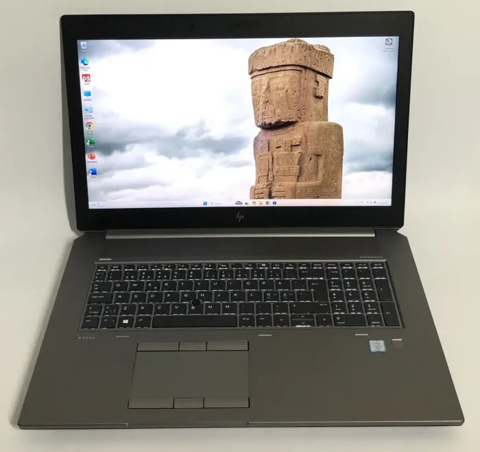 Мобільна робоча станція HP ZBook 17 G6 / 17,3" (1920x1080) IPS / Intel Core i7-9850H (6 (12) ядер по 2,6 - 4,6 ГГц) / 32 ГБ DDR4 / 512 ГБ SSD NVMe / nVidia Quadro RTX 3000, 6 ГБ GDDR6, 192-біт / WebCam / Win 11 Pro б/в - зображення 2