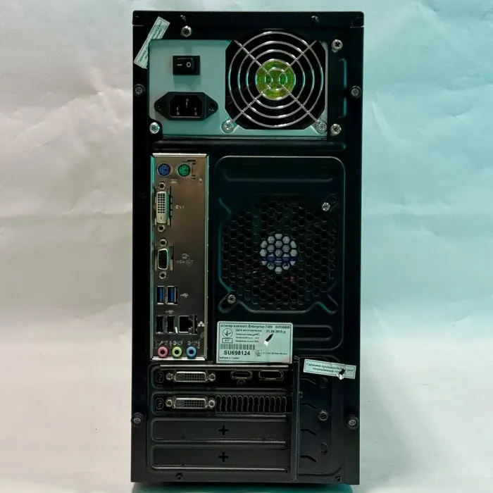 Комп'ютер Green Vision GV-CS M01 Tower / Intel Core i7-4790S (4 (8) ядра по 3.2 - 4.0 GHz) / 16 GB DDR3 / 256 GB SSD + 500 GB HDD / nVidia GeForce GTX 1060, 6 GB GDDR5, 192-bit / 400W б/в - зображення 7