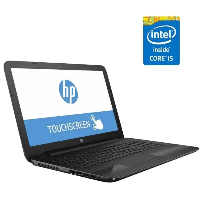 Ноутбук HP 15-ay103dx / 15.6" (1366x768) TN Touch / Intel Core i5-7200U (2 (4) ядра по 2.5 - 3.1 GHz) / 16 GB DDR4 / 512 GB SSD / Intel HD Graphics 620 / WebCam / Win 10 Home б/в - зображення 1