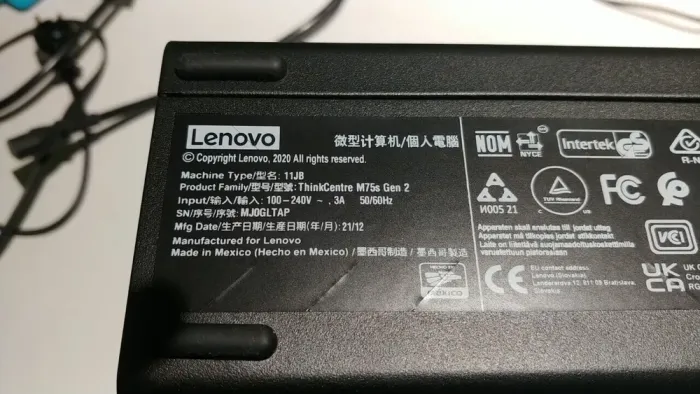 ПК Lenovo ThinkCentre M75s Gen 2 SFF / AMD Ryzen 3 Pro 4350G (4 (8) ядра по 3.8 - 4.0 GHz) / 8 GB DDR4 / 120 GB SSD / AMD Radeon Vega 6 Graphics / 180W б/в - зображення 12