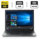 Ноутбук Б-клас Fujitsu LifeBook U757 / 15.6" (1920x1080) IPS / Intel Core i5-7200U (2 (4) ядра по 2.5 - 3.1 GHz) / 8 GB DDR4 / 256 GB SSD / Intel HD Graphics 620 / WebCam / HDMI б/в