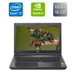 Мобільна робоча станція Б-класу Fujitsu Celsius H780 / 15.6" (1920x1080) IPS / Intel Core i7-8750H (6 (12) ядер по 2.2 - 4.1 GHz) / 16 GB DDR4 / 512 GB SSD / nVidia Quadro P600, 4 GB GDDR5, 128-bit / USB Type-C / WebCam / HDMI б/в