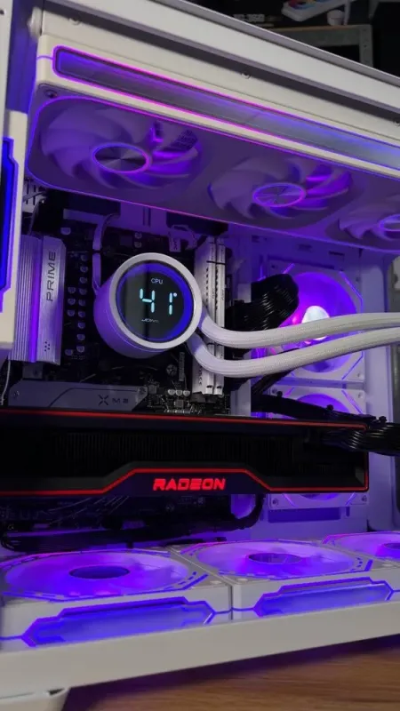 Збірка під замовлення: ігровий ПК AeroCool P300C-G-WT-v1 Tower / AMD Ryzen 5 7500F (6 (12) ядер по 3.7 - 5.0 GHz) / 32 GB DDR5 / 1000 GB SSD M.2 / AMD Radeon RX 6800 XT, 16 GB GDDR6, 256-bit / 750W б/в - зображення 7