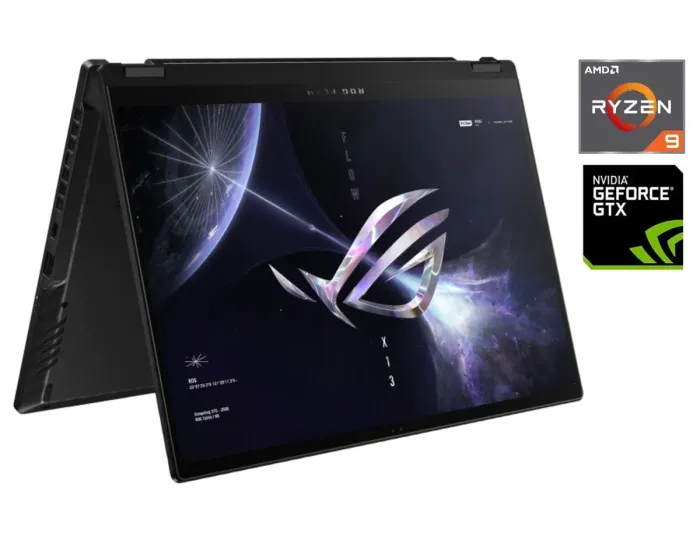 Ігровий ультрабук-трансформер Asus Rog Flow x13 GV301QH / 13.4" (3840x2400) IPS Touch / AMD Ryzen 9 5980HS (8 (16) ядер по 3.0 - 4.8 GHz) / 32 GB DDR4 / 1000 GB SSD / nVidia GeForce GTX 1650, 4 GB GDDR6, 128-bit / WebCam б/в - зображення 1