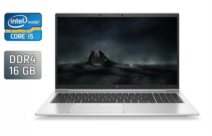 Ультрабук Б-клас HP EliteBook 850 G8 / 15.6" (1920x1080) IPS / Intel Core i5-1145G7 (4 (8) ядра по 2.6 - 4.4 GHz) / 16 GB DDR4 / 512 GB SSD / Intel Iris Xe Graphics / WebCam / TouchID б/в - зображення 1