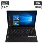 Ноутбук Toshiba Satellite C55 / 15.6" (1366x768) TN / Intel Core i3-3110M (2 (4) ядра по 2.4 GHz) / 8 GB DDR3 / 128 GB SSD / Intel HD Graphics 4000 / WebCam / DVD-ROM б/в