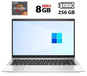Ультрабук Б-клас HP EliteBook 845 G7 / 14" (1920х1080) IPS / AMD Ryzen 5 Pro 4650U (6 (12) ядер по 2.1 - 4.0 GHz) / 8 GB DDR4 / 256 GB SSD M.2 / AMD Radeon RX Vega 6 Graphics / WebCam / HDMI / Fingerprint б/в