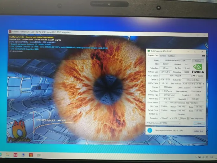 Ноутбук Б-клас Medion Akoya P7818 / 17.3" (1366x768) TN / Intel Core i3-3110M (2 (4) ядра по 2.4 GHz) / 8 GB DDR3 / 1000 GB HDD / nVidia GeForce GT 730M, 2 GB GDDR3, 128-bit / WebCam / DVD-ROM б/в - зображення 13