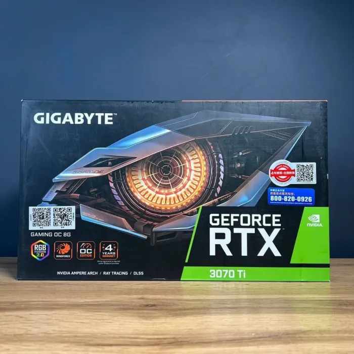 Дискретна відеокарта nVidia GeForce RTX 3070 Ti, 8 GB GDDR6X, 256-bit / 2x HDMI, 2x DisplayPort / Коробка - зображення 4