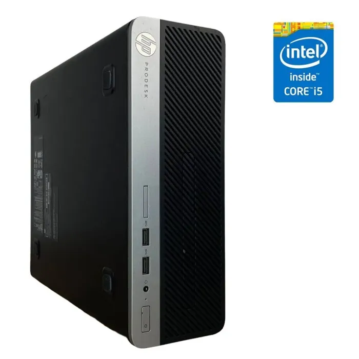 Комп'ютер HP ProDesk 400 G4 SFF / Intel Core i5-7500 (4 ядра по 3.4 - 3.8 GHz) / 8 GB DDR4 / 120 GB SSD / Intel HD Graphics 530 / VGA б/в - зображення 1