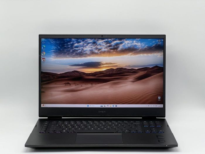 Ігровий ноутбук Б-класу HP Omen 17-ck0372nr / 17,3" (1920x1080) IPS / Intel Core i7-11800H (8 (16) ядер по 2,3 - 4,6 ГГц) / 32 ГБ DDR4 / 960 ГБ SSD / nVidia GeForce RTX 3060, 6 ГБ GDDR6, 192-біт / WebCam б/в - зображення 2