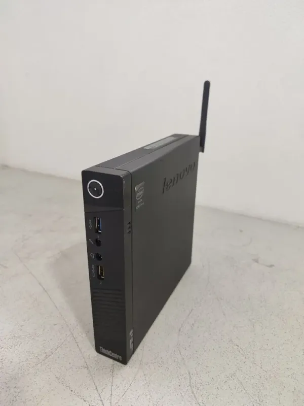 Неттоп Lenovo ThinkCentre M93p Tiny USFF / Intel Core i5-4570T (2 (4) ядра по 2.9 - 3.6 GHz) / 8 GB DDR3 / 128 GB SSD / Intel HD Graphics 4600 / Wi-Fi б/в - зображення 3