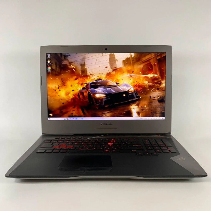 Ігровий ноутбук Б-класу Asus ROG G752VT-DH72 / 17,3" (1920x1080) IPS / Intel Core i7-6700HQ (4 (8) ядра по 2,6 - 3,5 ГГц) / 16 ГБ DDR4 / 128 ГБ SSD + 1000 ГБ HDD / nVidia GeForce GTX 965M, 2 ГБ GDDR5, 128-біт / WebCam / HDMI б/в - зображення 2