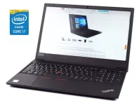 Ноутбук Б-клас Lenovo ThinkPad E580 / 15.6" (1920x1080) IPS / Intel Core i7-8550U (4 (8) ядра по 1.8 - 4.0 GHz) / 16 GB DDR4 / 256 GB SSD + 1000 GB HDD / Intel UHD Grphics 620 / WebCam / Win 11 Pro б/в