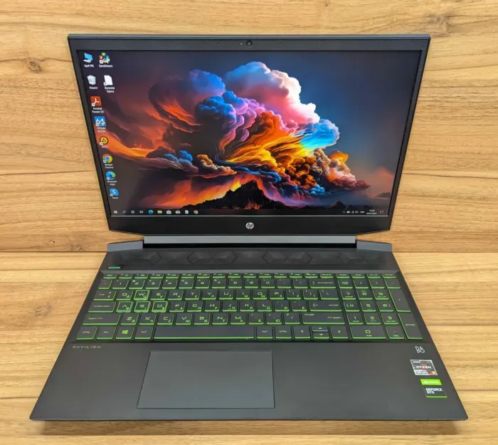 Ігровий ноутбук HP Pavilion Gaming 15-ec2021nr / 15.6" (1920x1080) IPS / AMD Ryzen 5 5600H (6 (12) ядер по 3.3 - 4.2 GHz) / 16 GB DDR4 / 512 GB SSD / nVidia GeForce GTX 1650, 4 GB GDDR5, 128-bit / WebCam / Windows 10 б/в - зображення 2