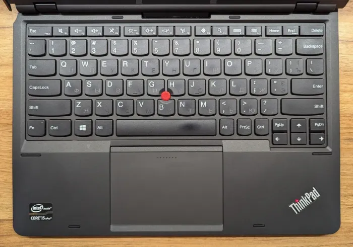 Нетбук-трансформер Lenovo ThinkPad Helix / 11.6" (1920x1080) IPS Touch / Intel Core i5-3427U (2 (4) ядра по 1.8 - 2.8 GHz) / 4 GB DDR3 / 180 GB SSD / Intel HD Graphics 4000 / WebCam / Windows 10 б/в - зображення 3