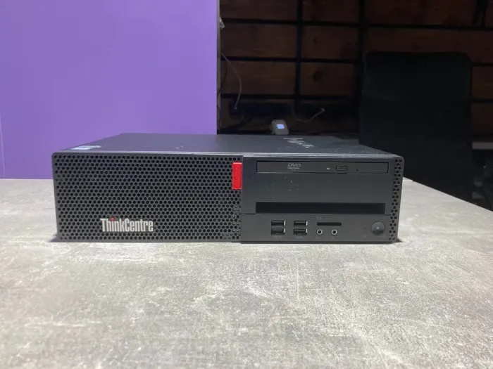 Комп'ютер Lenovo ThinkCentre M710s SFF / Intel Core i5-7400 (4 ядра по 3.0 - 3.5 GHz) / 8 GB DDR4 / 120 GB SSD / Intel HD Graphics 630 / DVD-ROM б/в - зображення 3