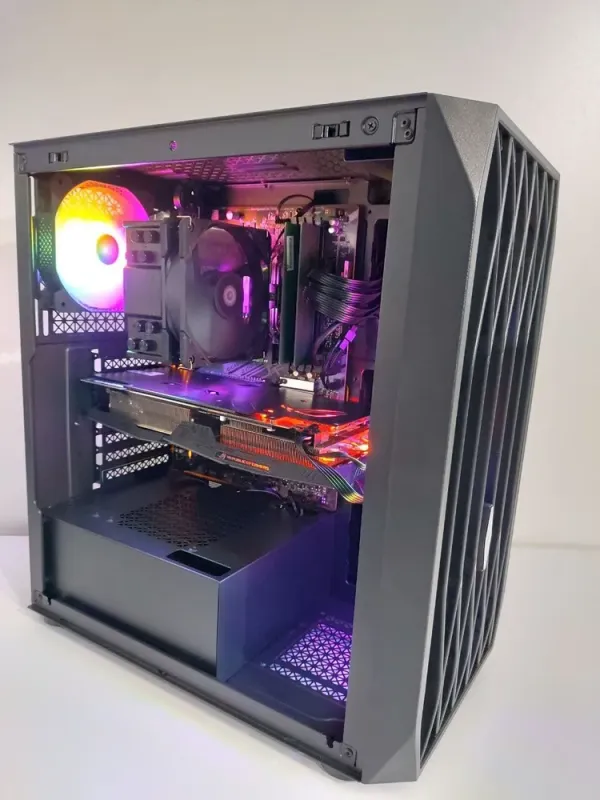 Ігровий ПК 1stPlayer Ariya AY7 Tower / Intel Core i5-9400 (6 ядер по 2.9 - 4.1 GHz) / 16 GB DDR4 / 512 GB SSD M.2 + 480 GB SSD / AMD Radeon RX 580, 8 GB GDDR5, 256-bit / 500W б/в - зображення 3