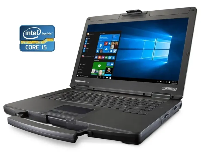 Захищений ноутбук-трансформер Panasonic Toughbook CF-54 / 14" (1366x768) TN / Intel Core i5-5200U (2 (4) ядра по 2.2 - 2.7 GHz) / 8 GB DDR3 / 240 GB SSD / Intel HD Graphics 5500 б/в - зображення 1