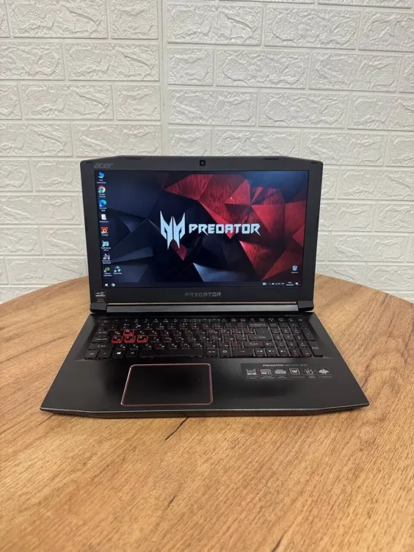 Ігровий ноутбук Б-клас Acer Predator Helios 300 G3-571 / 15.6" (1920x1080) IPS / Intel Core i7-7700HQ (4 (8) ядра по 2.8 - 3.8 GHz) / 16 GB DDR4 / 500 GB SSD / nVidia GeForce GTX 1060, 6 GB GDDR5, 192-bit / WebCam б/в - зображення 2