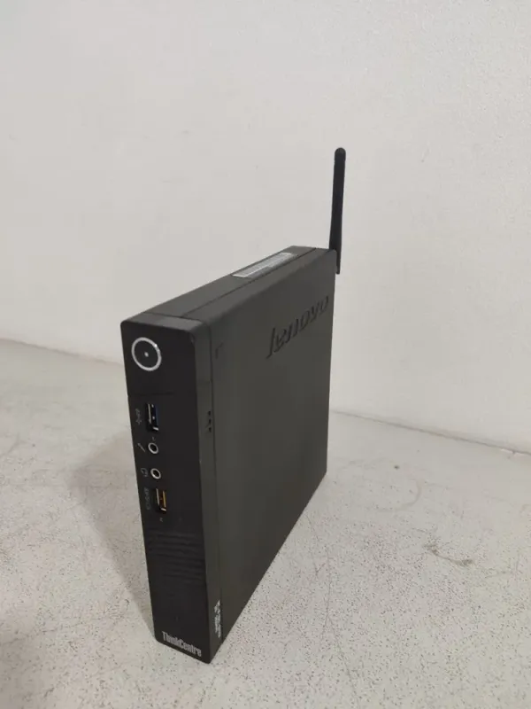 Неттоп Lenovo ThinkCentre M93 Tiny USFF / Intel Core i5-4590T (4 ядра по 2.0 - 3.0 GHz) / 8 GB DDR3 / 128 GB SSD / Intel HD Graphics 4600 / Wi-Fi б/в - зображення 3